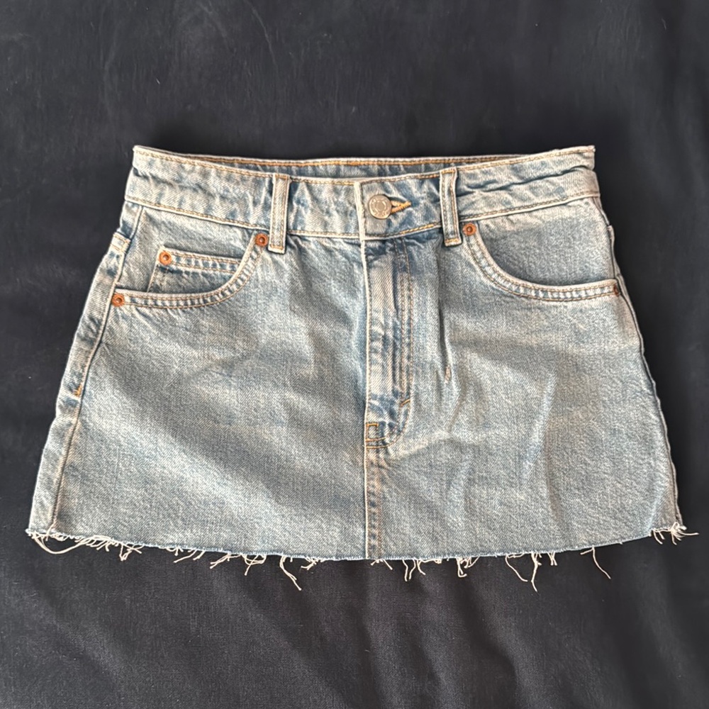 TOP SHOP Denim Mini Skirt